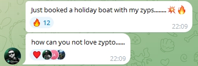 Paid With ZYPs from Holding Zypto Token