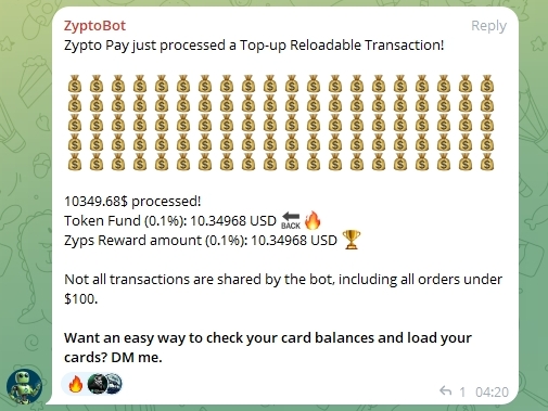 Zypto Bot on Zypto Global on Telegram